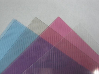 фото Обложки прозрачные пластиковые A4 0,3 мм, рифленые, синие